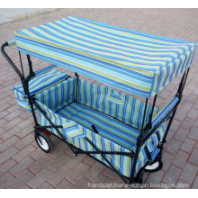 Folding Utility Wagon with Canopy for Kids